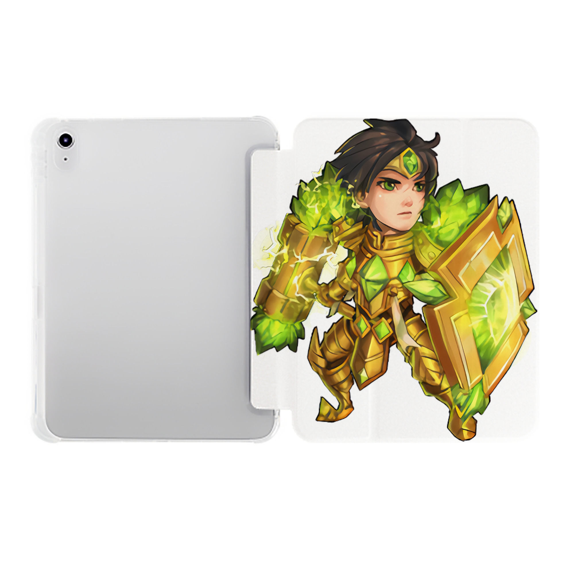 （画像用） リーグ・オブ・レジェンド League of Legends LOL IPad ケース ペン収納付き 三つ折りスタンド PUレザー×シリコン 対応機種9.5/10.5/10.9インチ